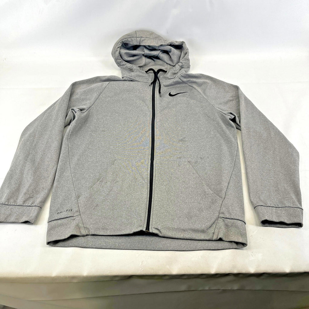 Adidas Dri Fit Full Zip Hoodie Jacket size M in Grey