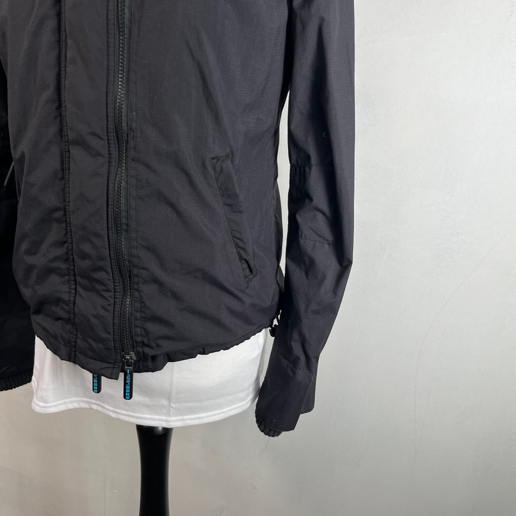 SuperDry Women's Windcheater Jacket in Black & Blue size XL