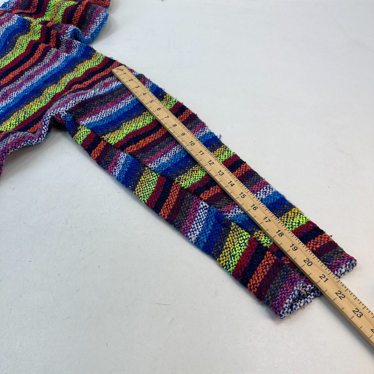 Genuine Mexican Baja Hoodie Pullover Hippie Festival Multicoloured UK size M