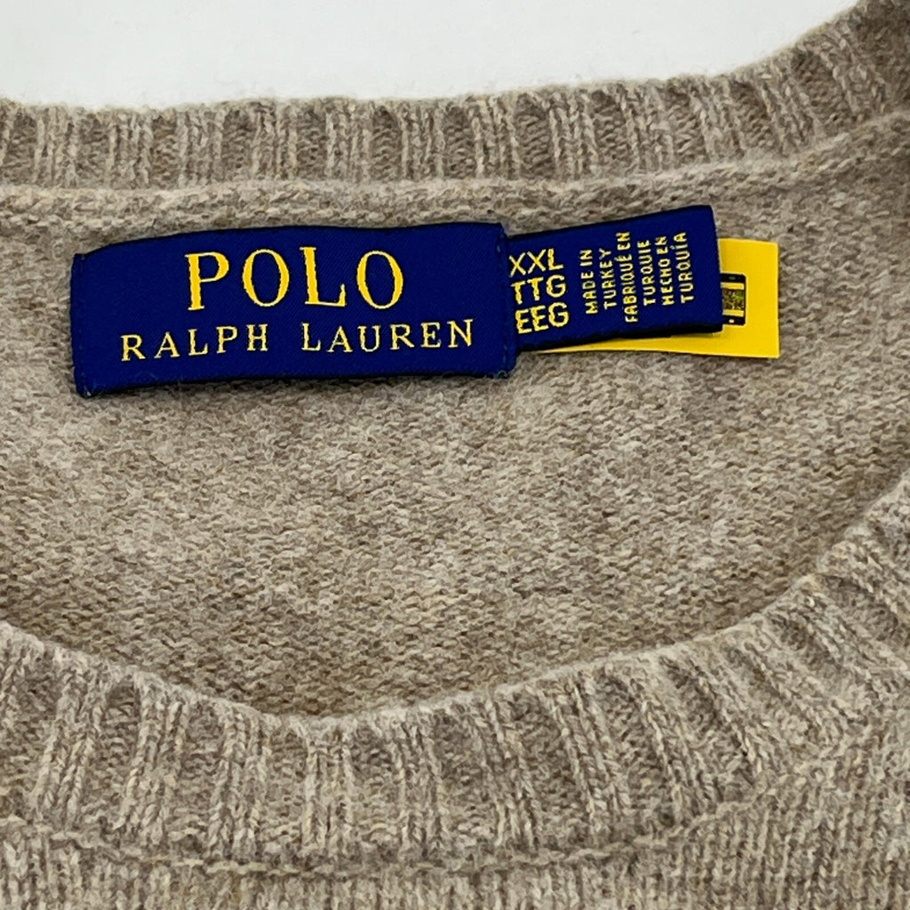 Polo Ralph Lauren Mens Cashmere Blend Jumper size XXL Beige