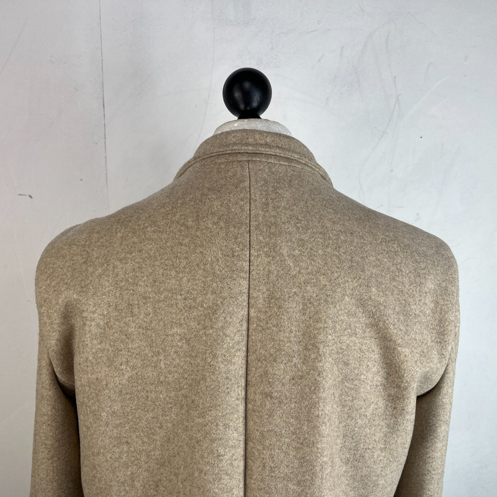 Simon Carter London Coat Mens 42R (Large) Oatmeal Beige Outdoors Office Smart Jacket
