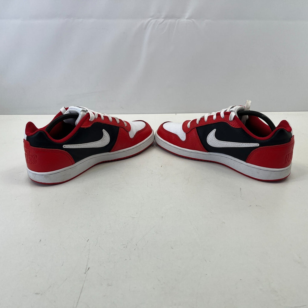 Nike Ebernon Low Prem Trainers Basketball Shoes Sneakers White Black Red UK 7.5