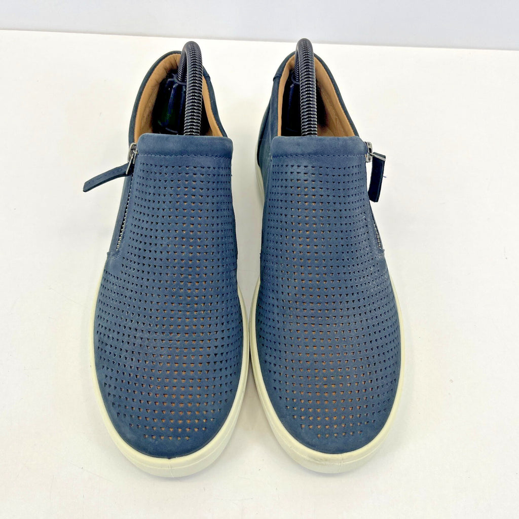 Hotter Daisy Women's Navy Blue Nubuck Perforated Slip On Comfort Shoe UK 5.5 STD