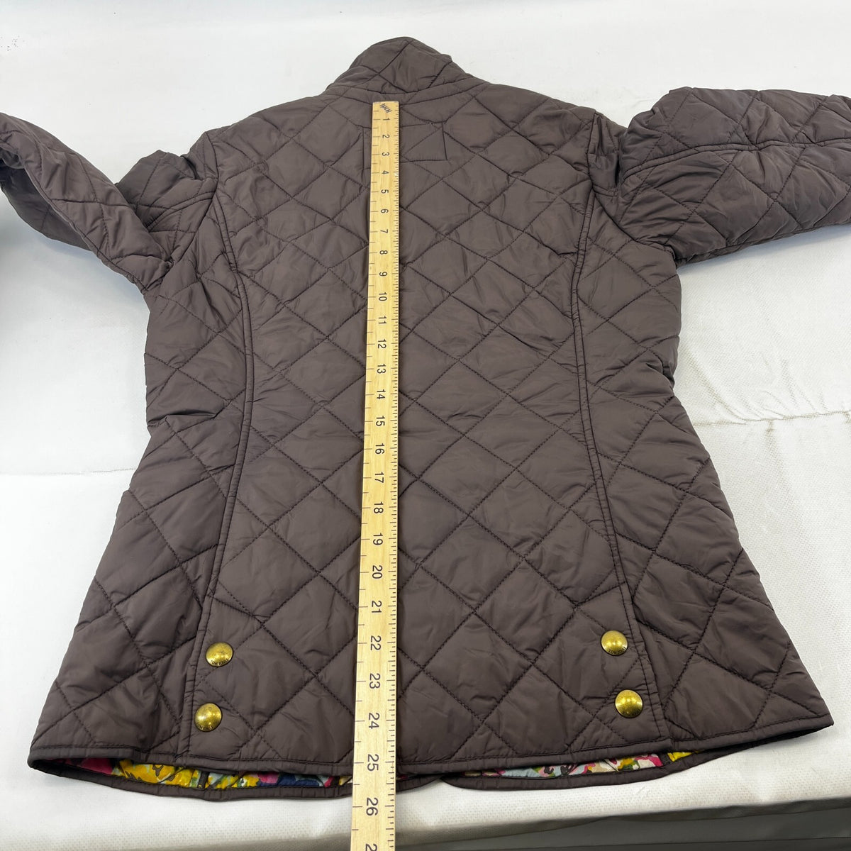 Tom Joule Joules Quilted Jacket in Chocolate Brown UK size 10