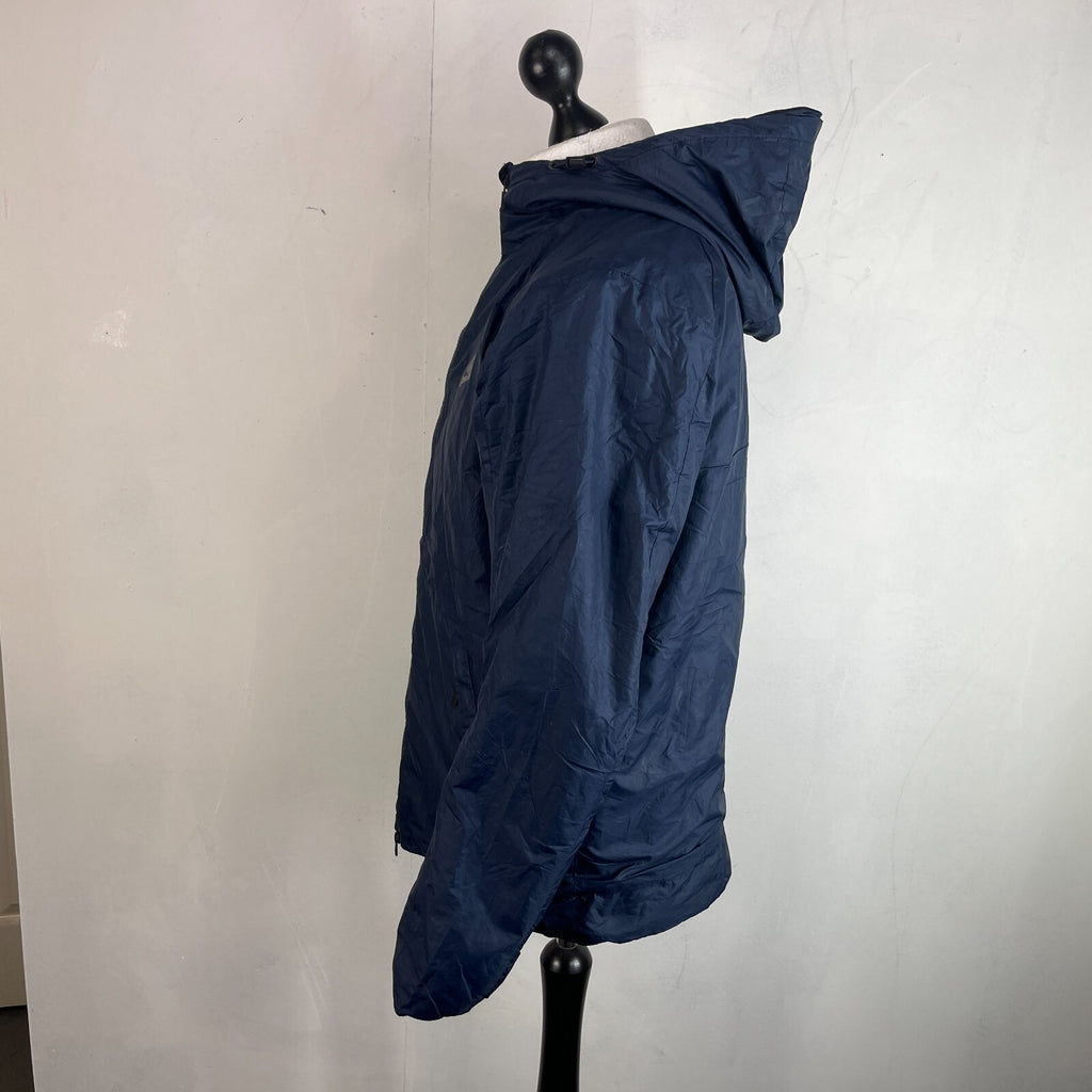 Nike Sportswear Jacket Men's size M Navy Blue Windrunner Windbreaker Hood Lined