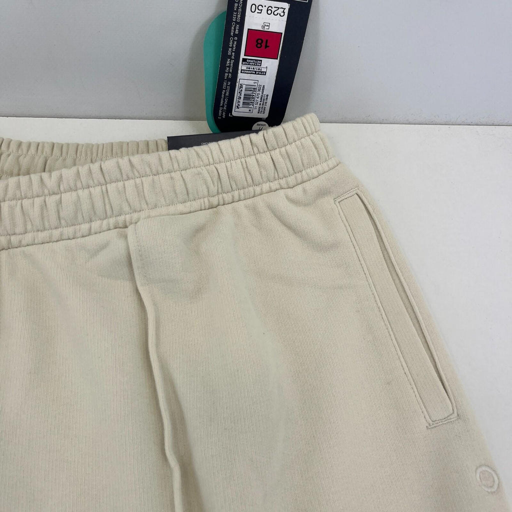 M&S Ladies Goodmove Parachute Joggers Cuffed Trousers Pants Cream UK size 18 New