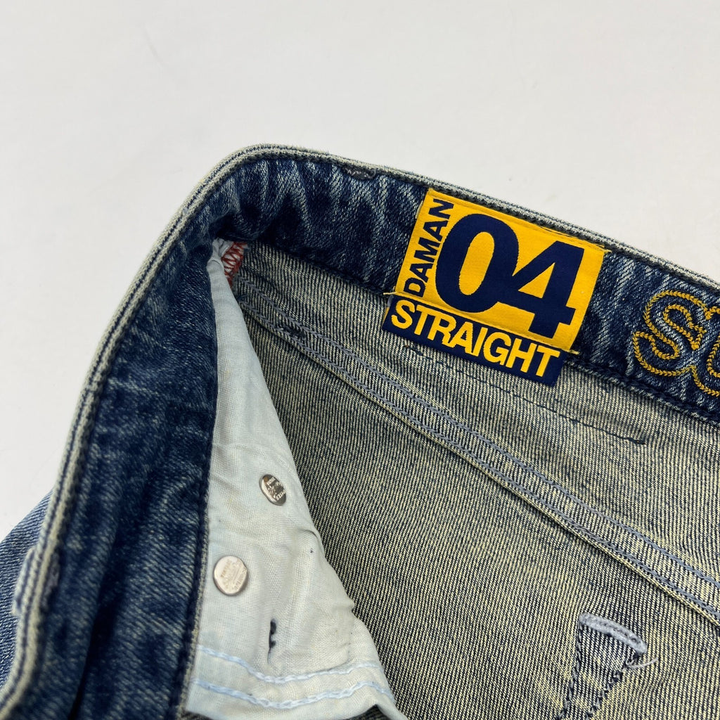 Mens SuperDry 04 Daman Straight Stretch Blue Jeans W31" L30"