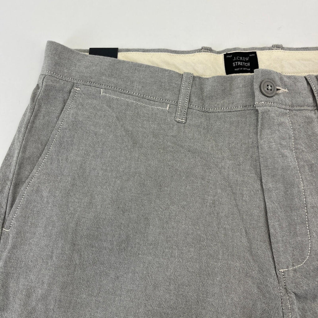 J Crew 484 Slim Fit Stretch Chino Trousers Light Grey W32" L34" New with Tags