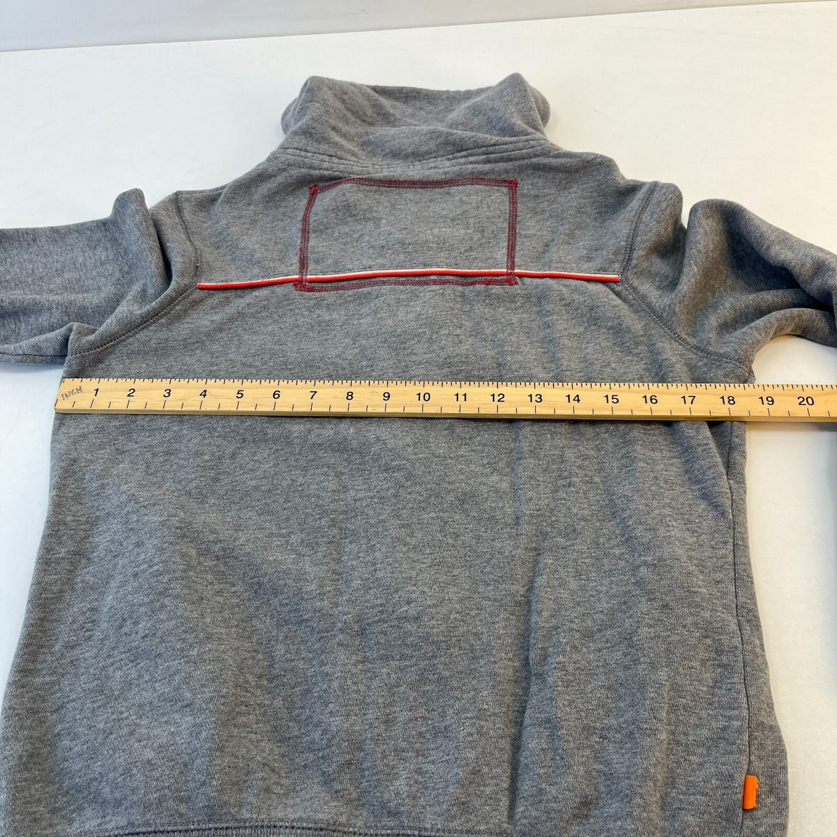 SuperDry Beach Men’s Grey Cotton Full Zip High Neck Logo Sweatshirt size S