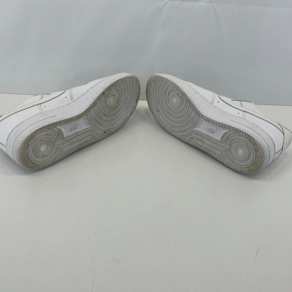 Nike Air Force 1  Trainers in White Leather UK size 11 / EU 46
