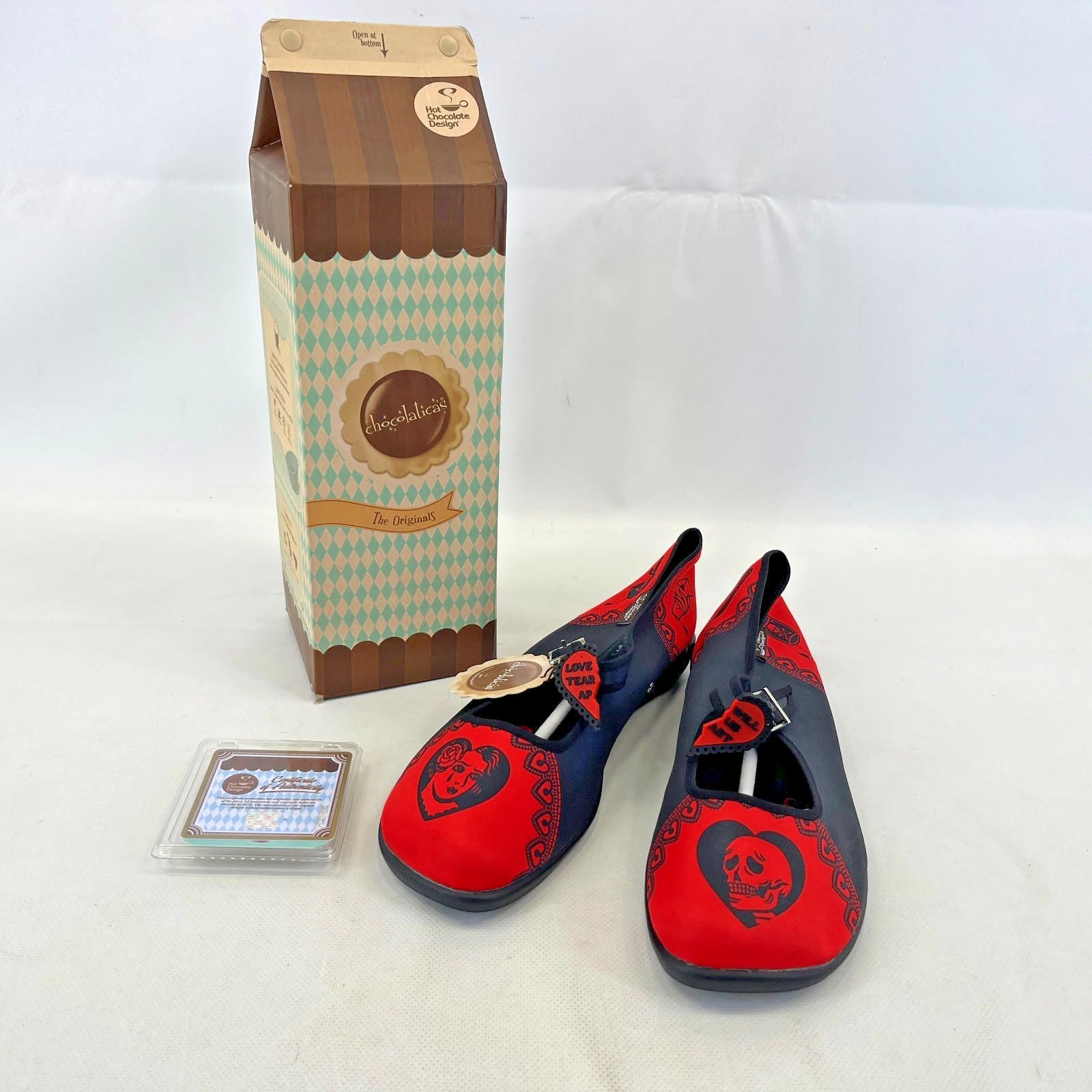 Chocolaticas Mary Jane Shoes Love Will Tear Us Apart UK 8 with Authenticity Cert