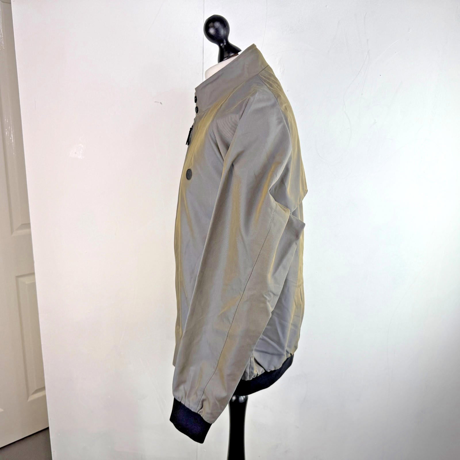 Ska & Soul Harrington Bomber Jacket Storm Grey Mens 3XL Reggae Skinhead Mod