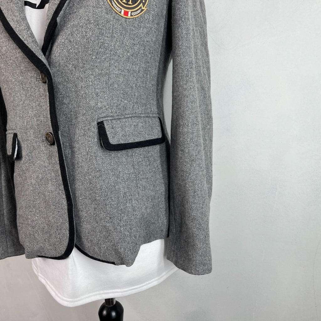 Boden Women's Grey Blazer Jacket Wool Blend Lined UK size 12 - VGC
