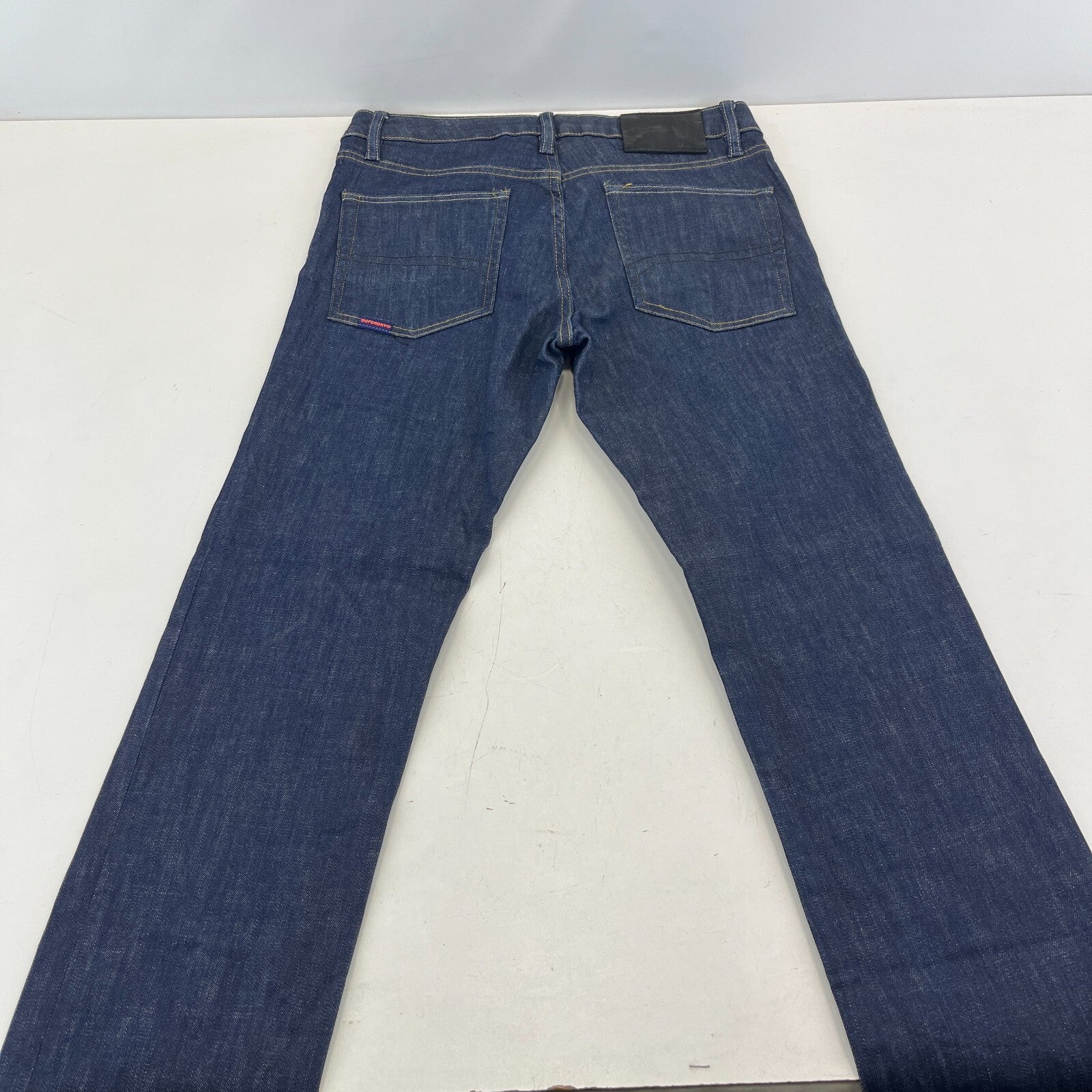 Mens SuperDry 04 Daman Straight Stretch Blue Jeans W31" L30" - New without Tags