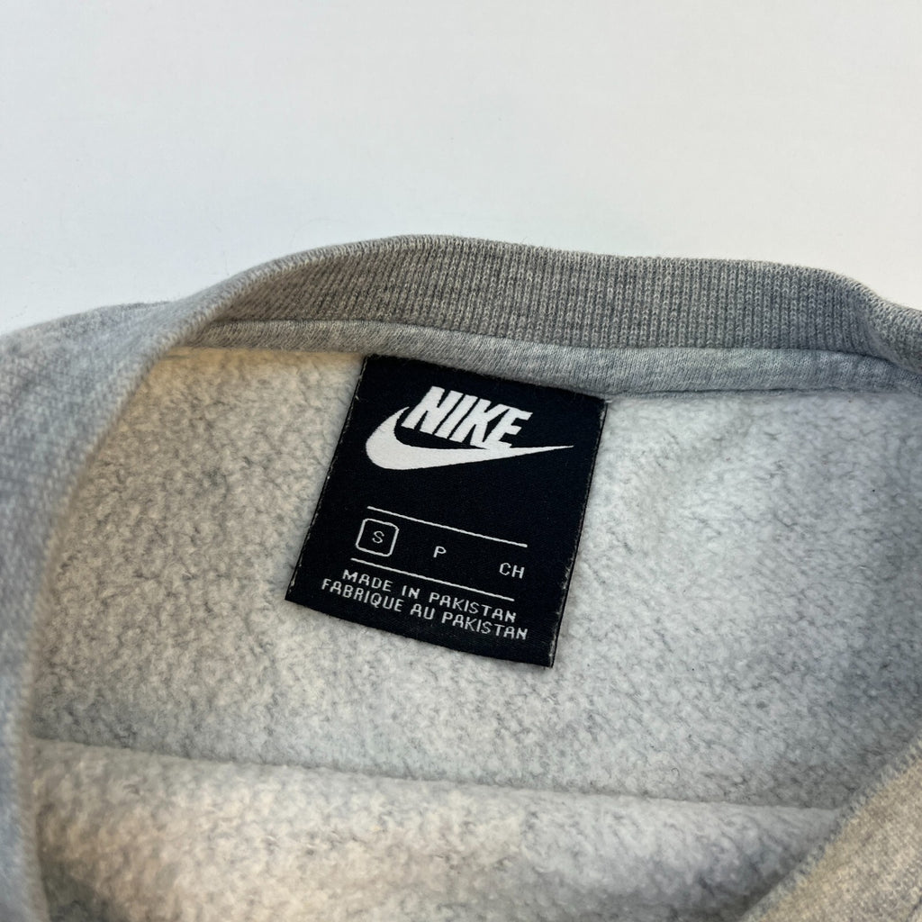 Nike Pullover Sweatshirt Grey Long Sleeve All Seasons Logo size Small