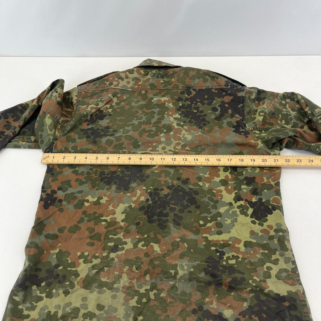 Vtg German Army Flecktarn Camo Custom Punk Jacket Combat Green Gr.2 (UK M)