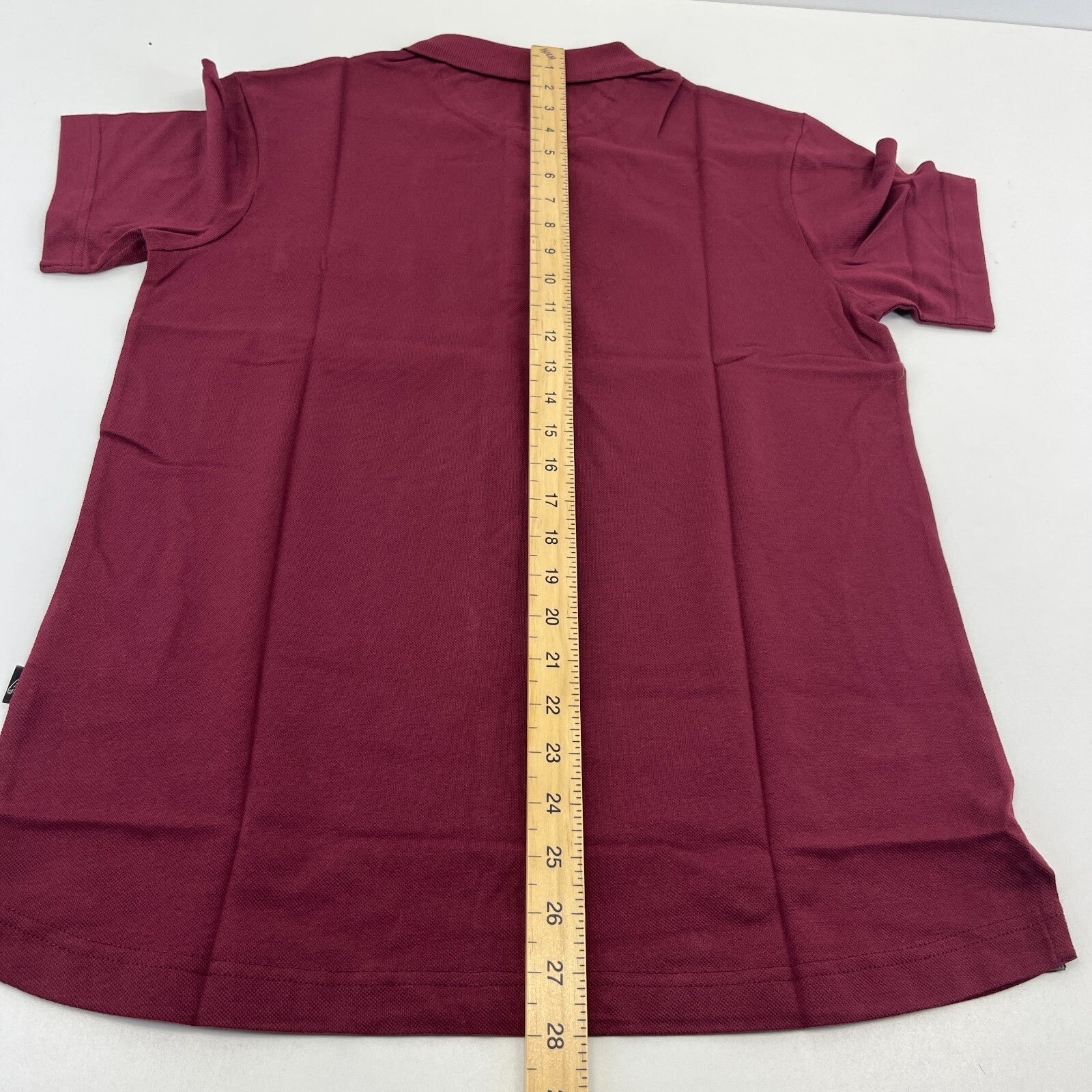 Genuine Jaguar Mens Core Polo Shirt in Maroon Burgundy Red size Small