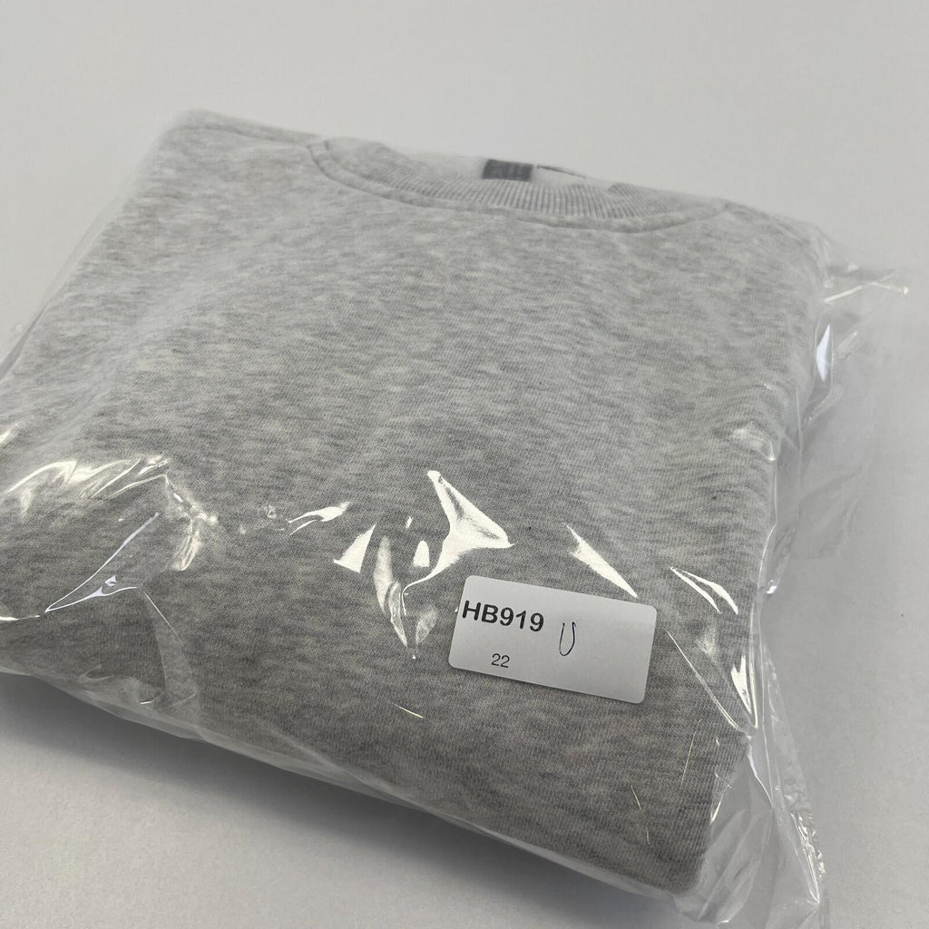 Sweaty Betty Premium Brushed Crew Neck Thick Sweatshirt Light Grey size M/12