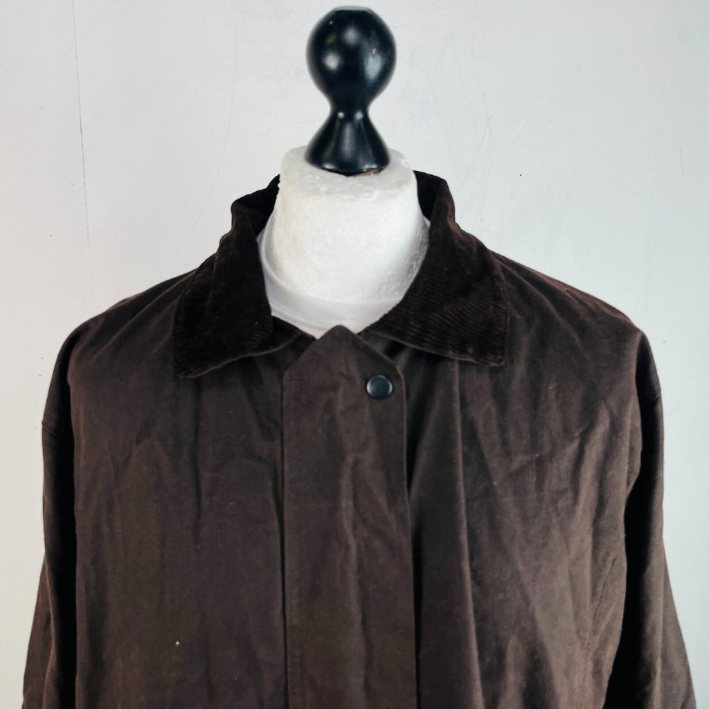 Greenbelt Women’s Wax Jacket in Brown size 2XL Waxed Cotton Coat