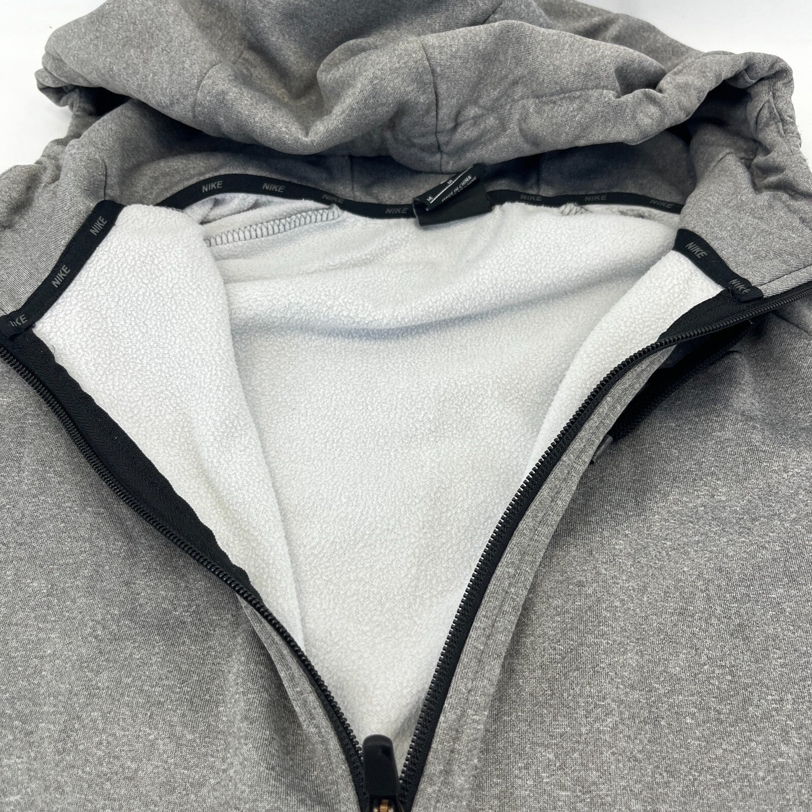 Adidas Dri Fit Full Zip Hoodie Jacket size M in Grey