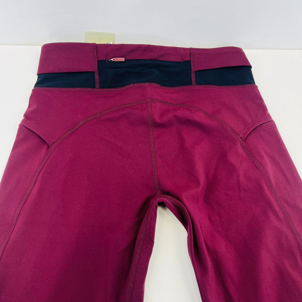 Sweaty Betty Ultimate Run Full Length Leggings in Garnet Red size Medium - New