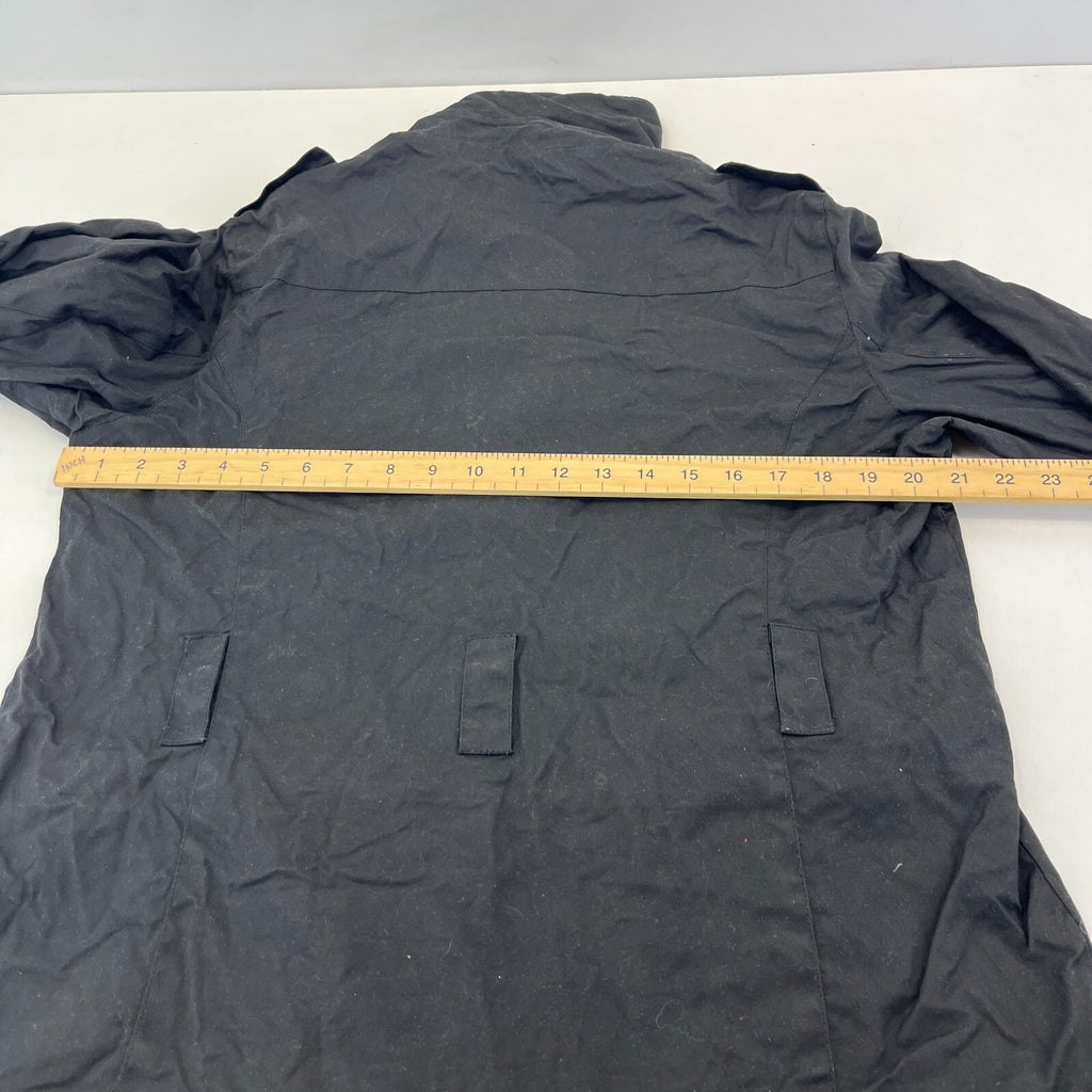 Crane Wax Jacket in Black Waxed Cotton Women's UK size Medium