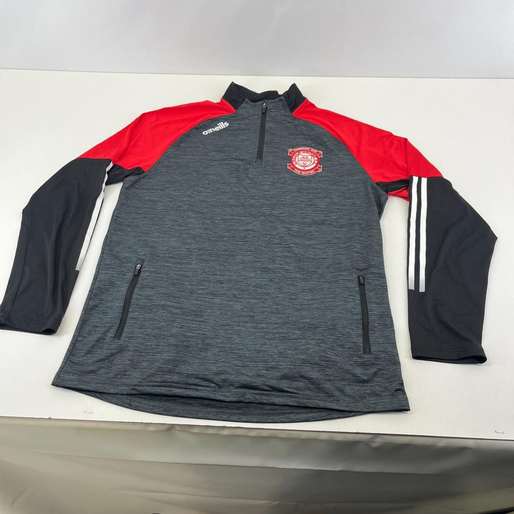 Lincoln United FC ONeills Long Sleeve Training Top size XL Grey Red Black