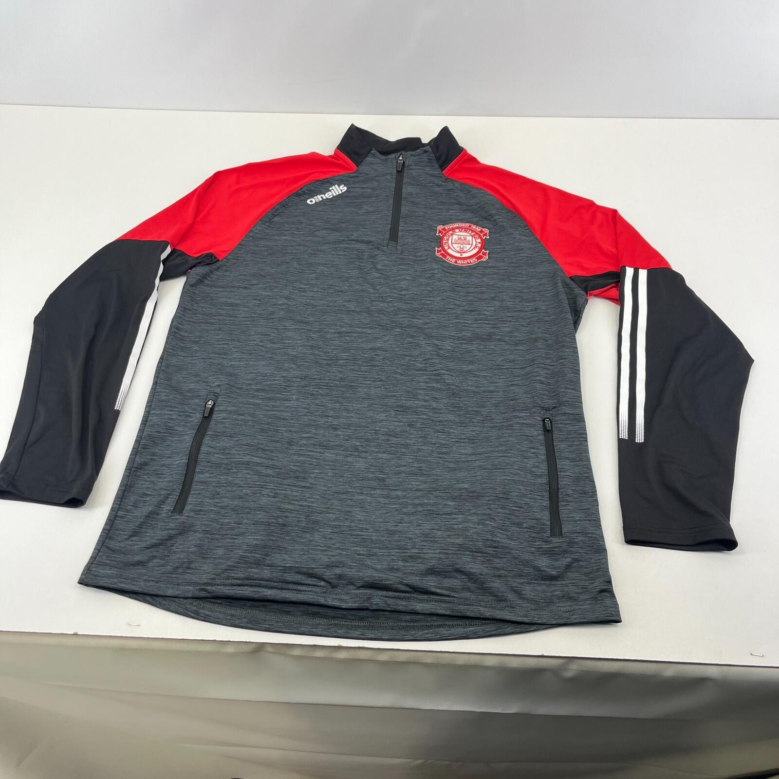 Lincoln United FC ONeills Long Sleeve Training Top size XL Grey Red Black