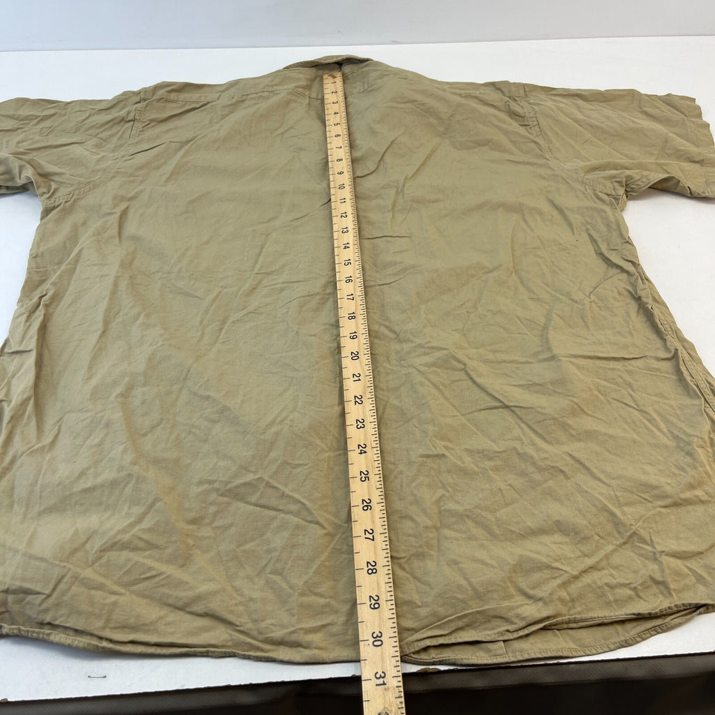 Vintage Elbeco USMC Marines Workwear Twill Shirt Short Sleeve US Military XL