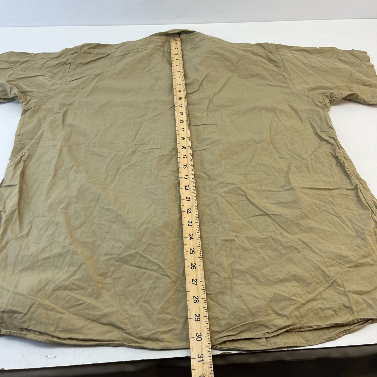 Vintage Elbeco USMC Marines Workwear Twill Shirt Short Sleeve US Military XL