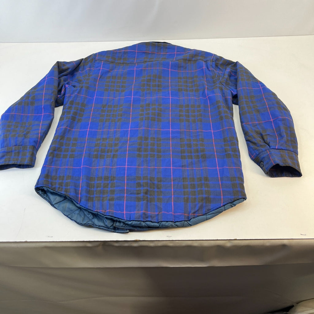 Outreach Men's Insulated Quilt Lined Shacket Jacket Lumberjack Shirt size M