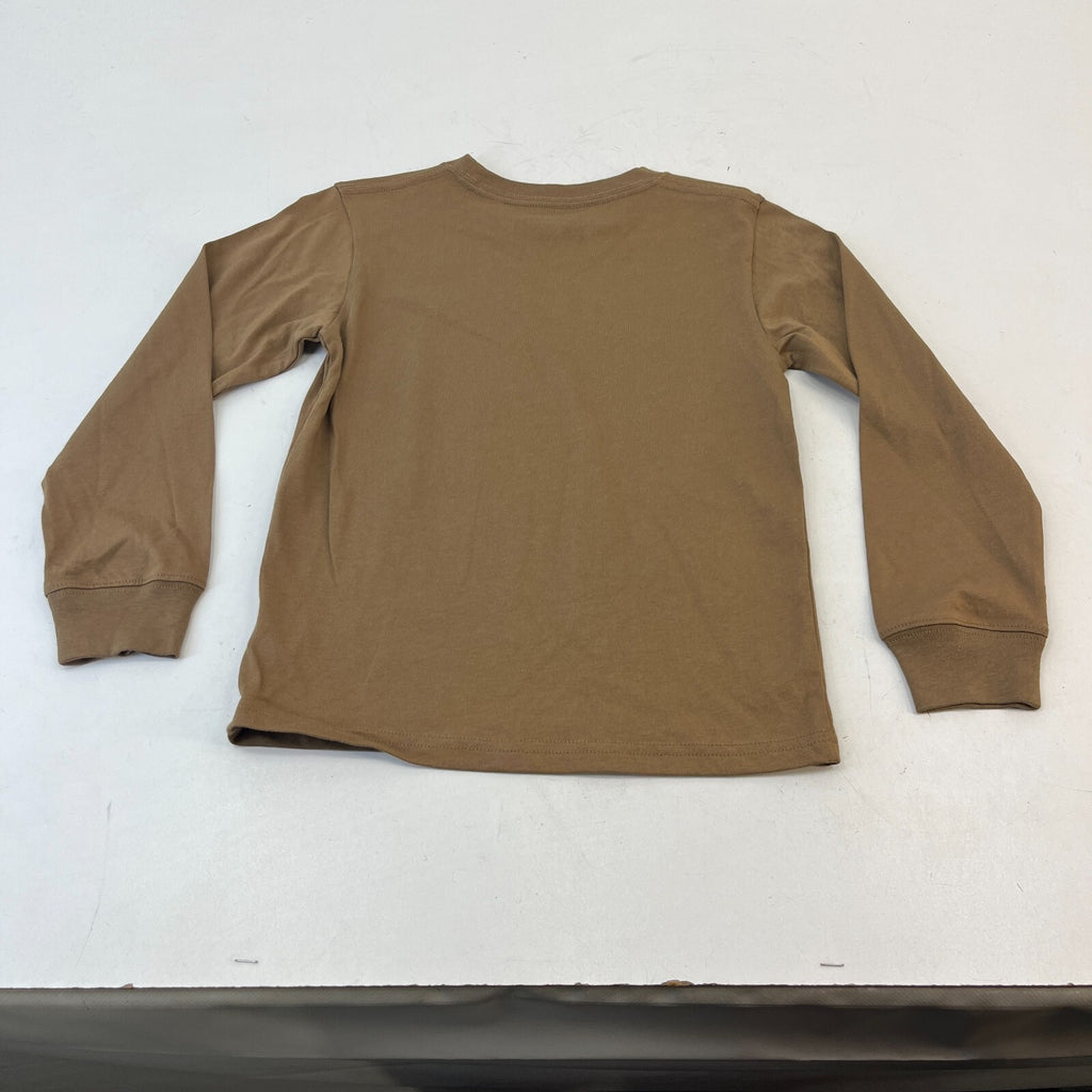 Carhartt Kids Khaki Brown Graphic Print Long Sleeve T-Shirt size 5 years - New