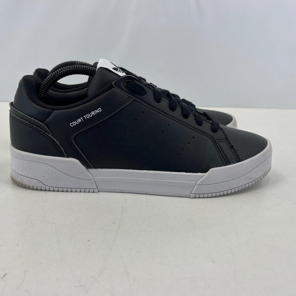 Adidas Court Tourino Trainers Black on White size UK 7 - EU 40 2/3