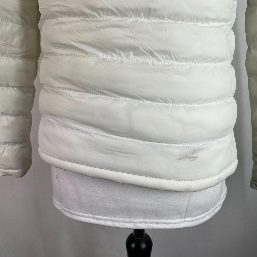 Bench White Quilted Puffer Jacket Women's size 12 (medium) Style Ludlow3
