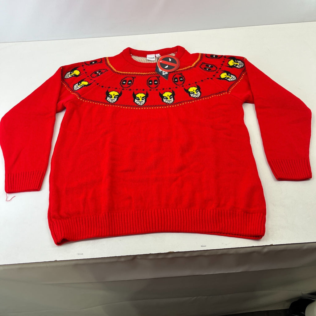 Deadpool & Wolverine Christmas Jumper Size XL Funny Novelty Pullover