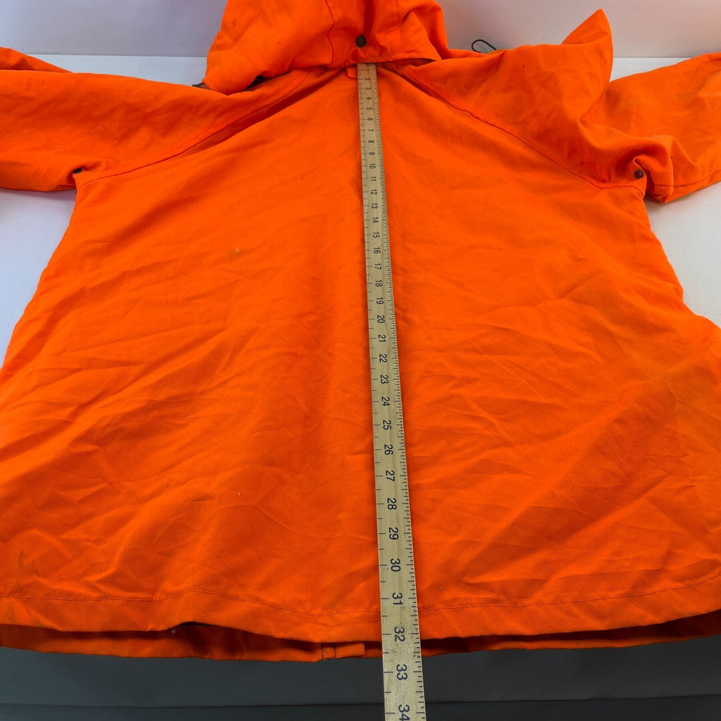 Remington Men's Jacket Coat Fluorescent Orange Waterproof Nylon Shooting Parka L