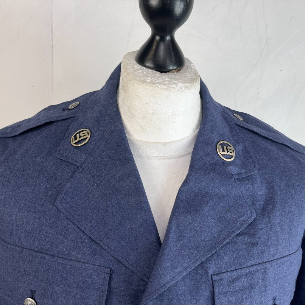 USAF Air Force Military Tropical Dress Uniform Blazer Jacket in Blue size 42R