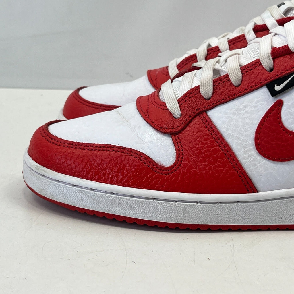 Nike Ebernon Low Prem Trainers Basketball Shoes Sneakers White Black Red UK 7.5