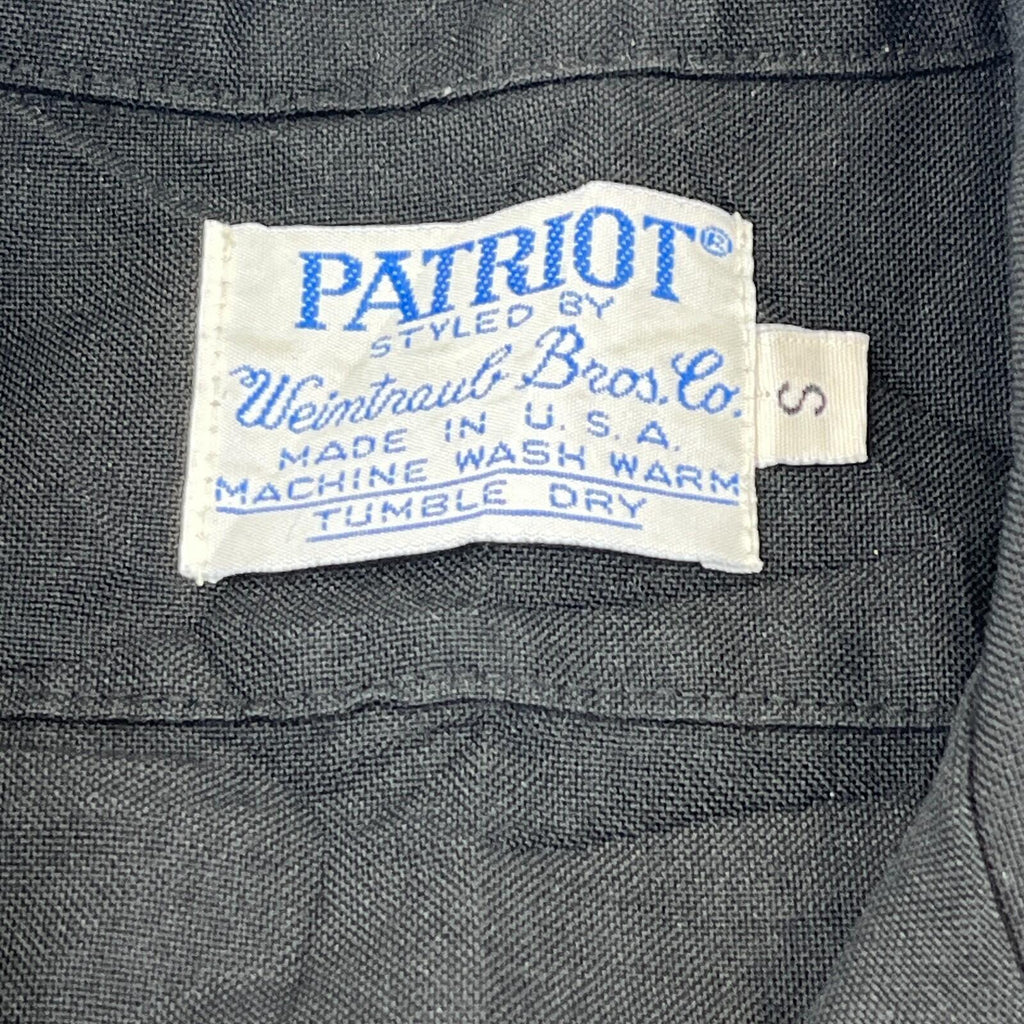 Patriot US Navy Dress Shirt in Black - US size Small Short Sleeve