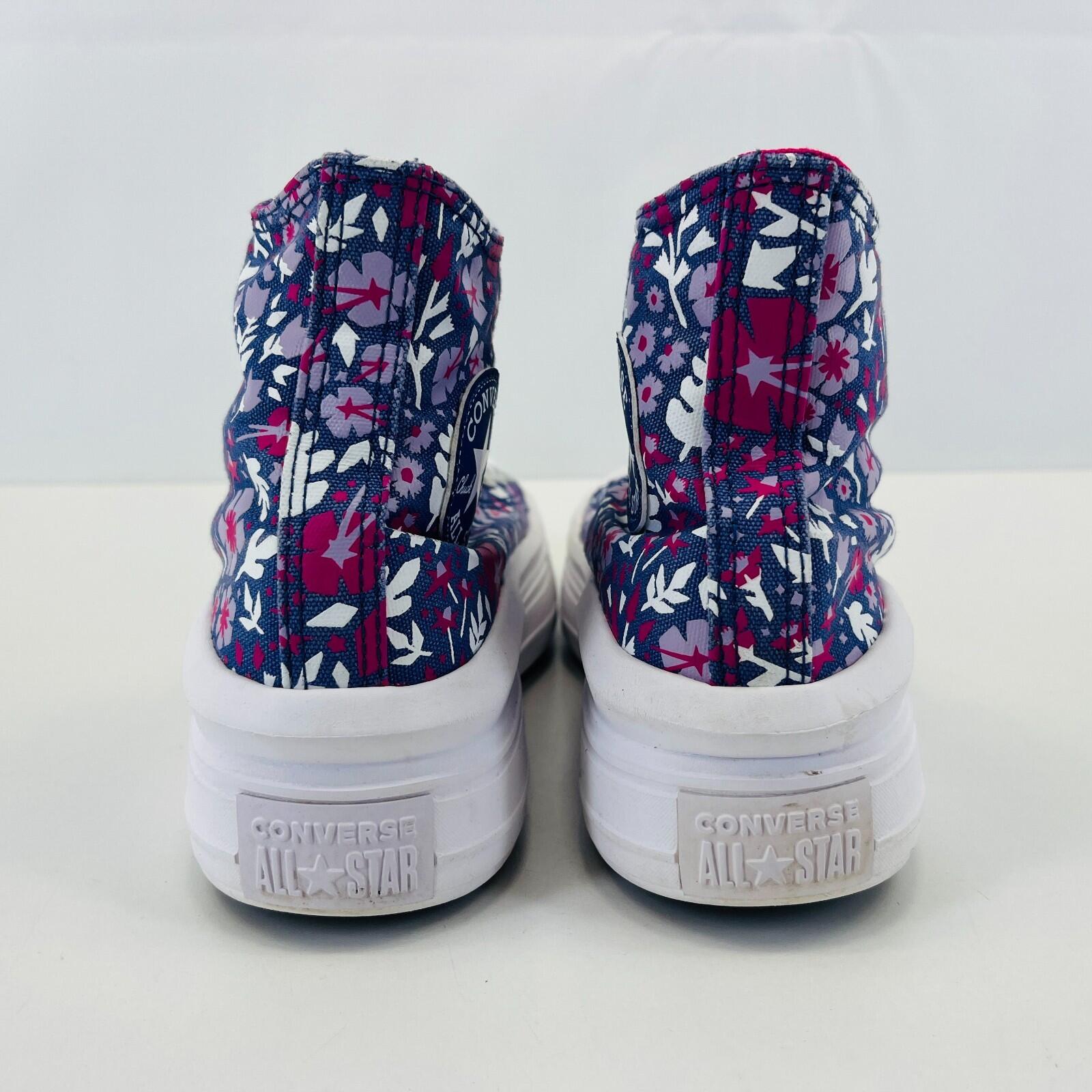 Converse All Star Chuck Taylor Hi-Top Purple Floral Womens Trainers UK size 5.5