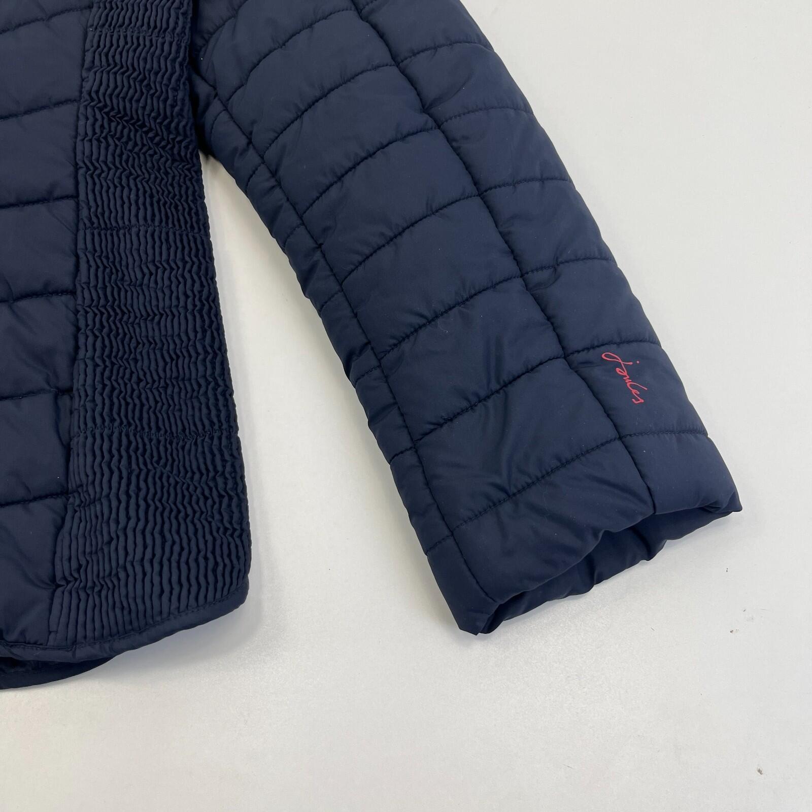 Joules Warm Welcome Collection Quilted Jacket Navy Blue size 18