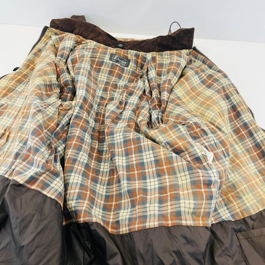 Everdeen Squire Women’s Brown Waxed Cotton Jacket with Hood size XL