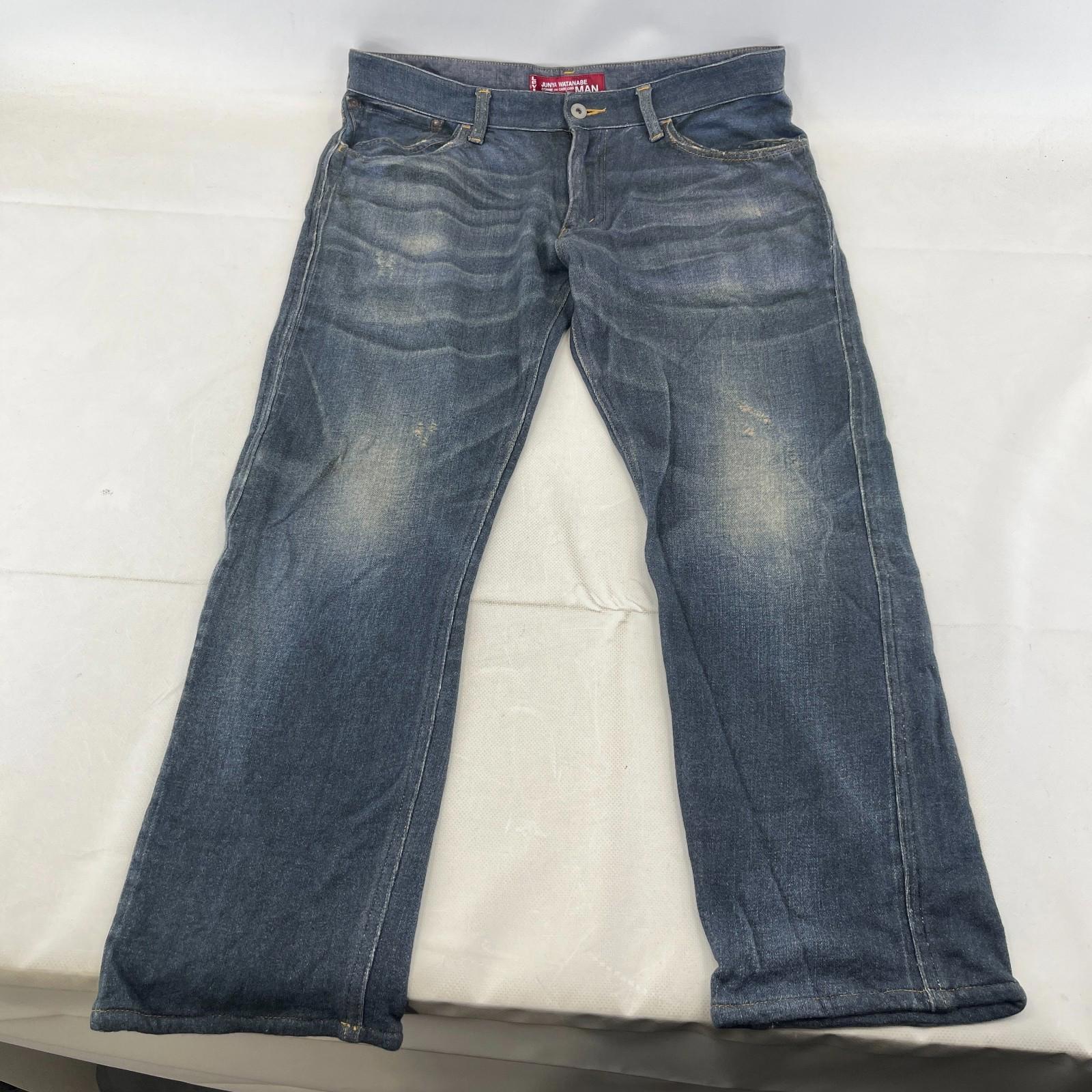 Junya Watanabe Man Levi’s EYE Print Jeans Made in Japan size M Leg 29"