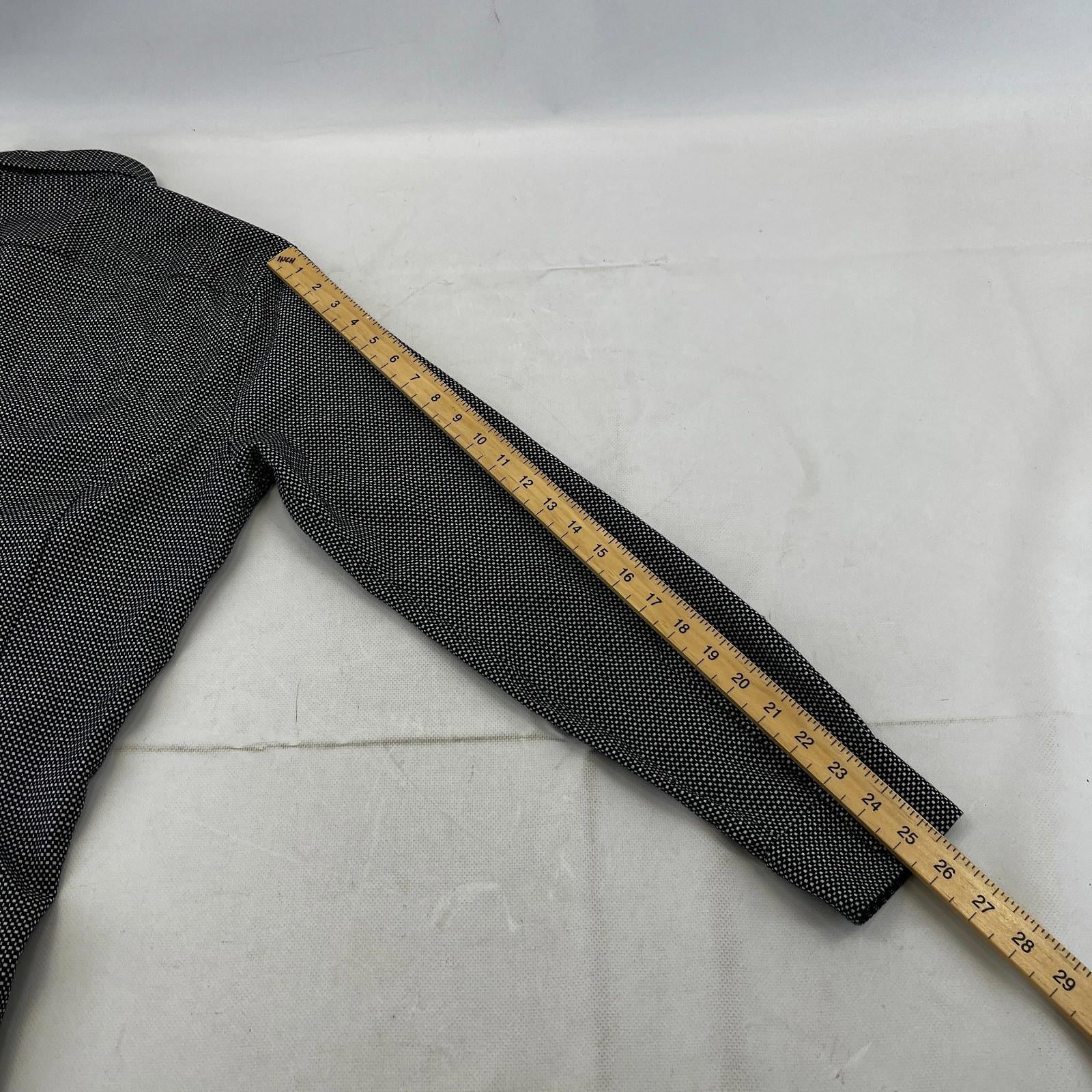 Ted Baker Men's Vintage Thick Heavy Black & White Shirt Mens Size 4