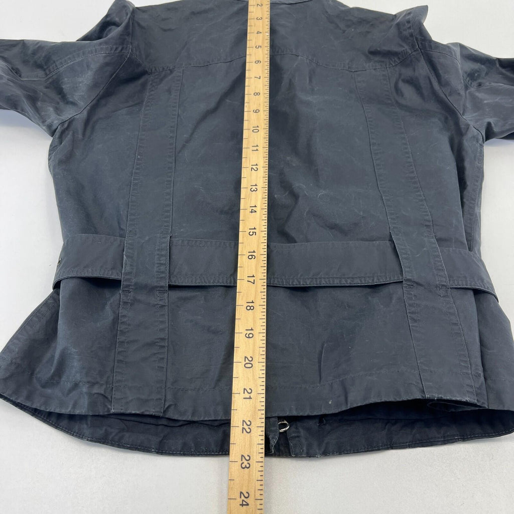 Belstaff Six Days Women's Jacket EU size 46 Black Made in Italy Waxed Motorcycle