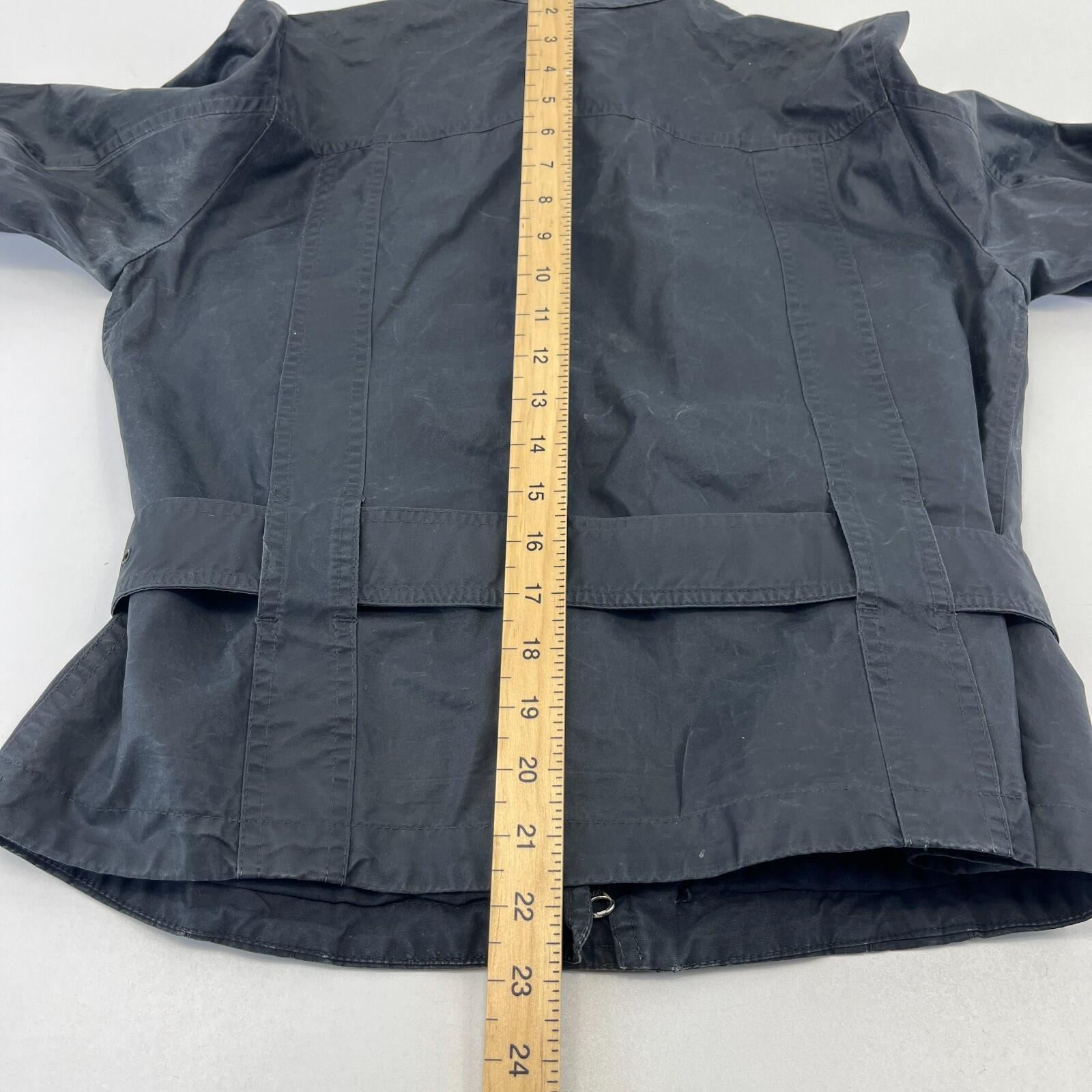 Belstaff Six Days Women's Jacket EU size 46 Black Made in Italy Waxed Motorcycle