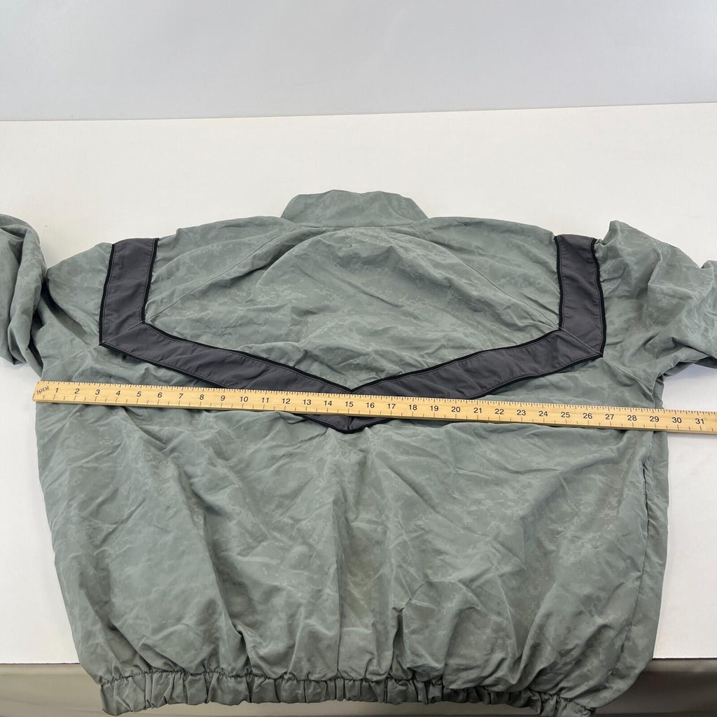 US Army Bomber Jacket Grey Digital Print Windbreaker US size Large