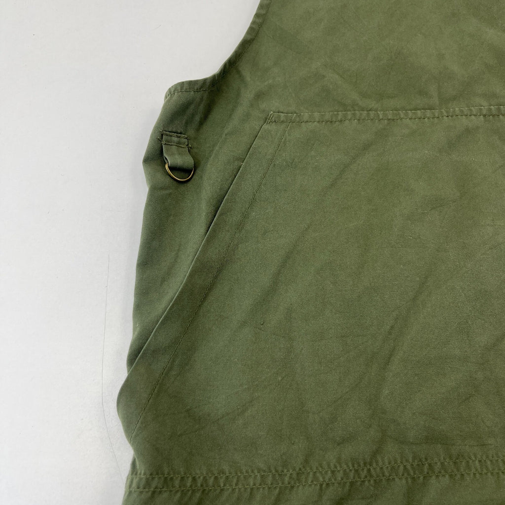 Decathlon Men's Shooting Vest in Olive Green Cotton Canvas size 3XL