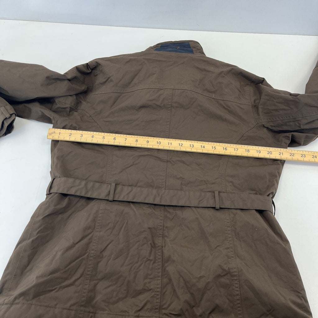 Rydale Women's Quilted Country Wear Jacket with Belt size Large Dark Brown