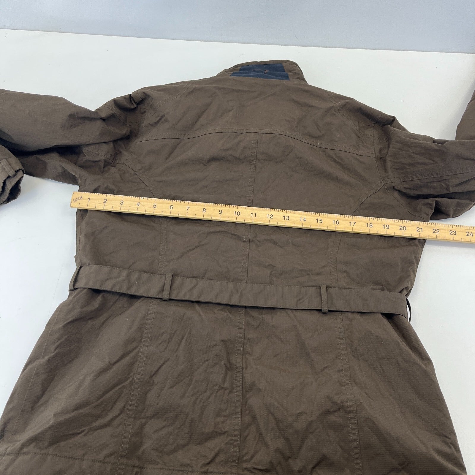 Rydale Women's Quilted Country Wear Jacket with Belt size Large Dark Brown